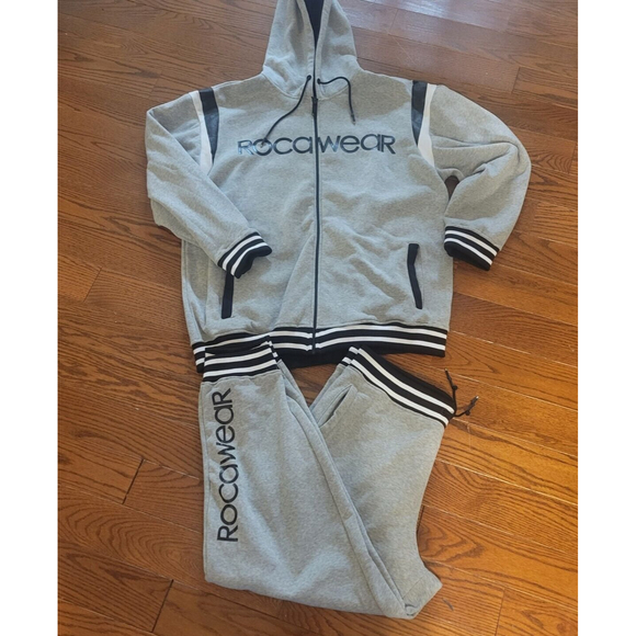 Rocawear Jackets & Coats Vintage 9s Rocawear Hoodie 5x Pants 3x Streetwear Matching Jogging